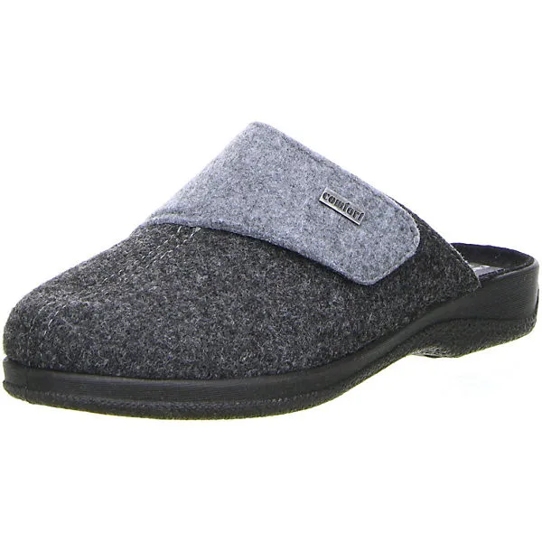 Comfort Herren Hausschuhe Schwarz - Schwarz 1 Comfort Herren Hausschuhe Schwarz - Schwarz