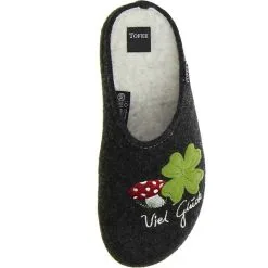 Tofee Damen Hausschuhe (Kleeblatt) Anthrazit - Anthrazit 13 Tofee Damen Hausschuhe (Kleeblatt) Anthrazit - Anthrazit -Schuhladen 10237804 07