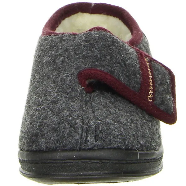 Comfort Damen Hausschuhe Anthrazit - Anthrazit 4 Comfort Damen Hausschuhe Anthrazit - Anthrazit – Bild 4