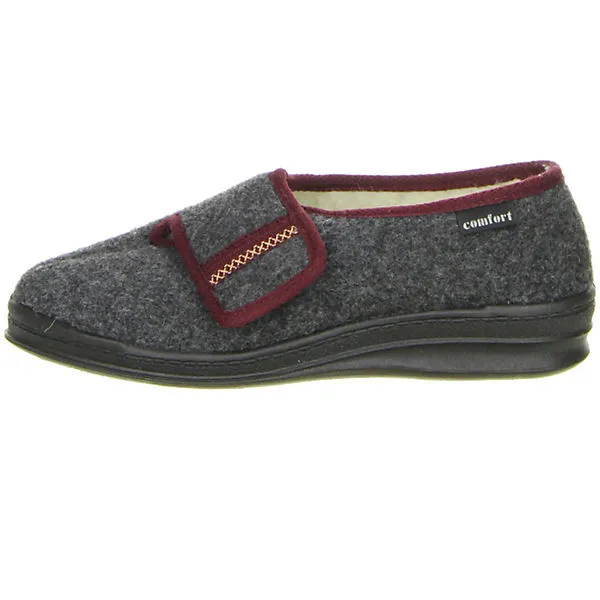 Comfort Damen Hausschuhe Anthrazit - Anthrazit 5 Comfort Damen Hausschuhe Anthrazit - Anthrazit – Bild 5