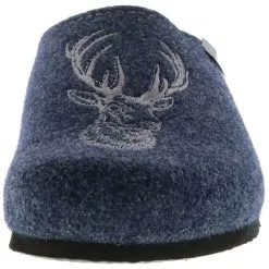 Tofee Herren Hausschuhe (Hirschkopf) Blau - Blau 10 Tofee Herren Hausschuhe (Hirschkopf) Blau - Blau -Schuhladen 10238185 04