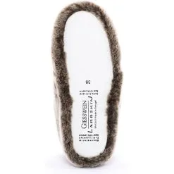 Giesswein Fell-Hausschuhe Gaschurn Hausschuhe - Braun/beige -Schuhladen 11915363 11