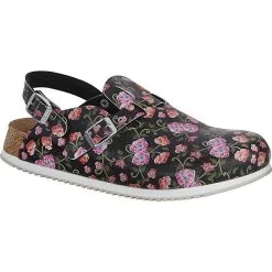 BIRKENSTOCK Professional Berufsschuhe Kay SL Blooming Roses - Schwarz