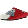 Tofee Damen Hausschuhe Pantoffeln Naturwollfilz (Schaf) Rot - Rot