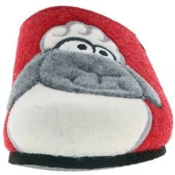 Tofee Damen Hausschuhe Pantoffeln Naturwollfilz (Schaf) Rot - Rot -Schuhladen 12669239 04