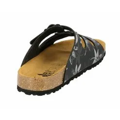 LICO Pantolette Bioline Leave Hausschuhe - Schwarz -Schuhladen 13255615 04