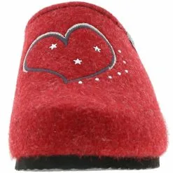 Tofee Damen Hausschuhe Pantoffeln Naturwollfilz (Herz) Rot - Rot -Schuhladen 13438628 04