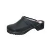 SALIHA® Freizeitschuhe Clogs (Ferse Offen) Schwarz - Schwarz