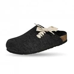 Weeger Filzclogs Art. 41547-23 Hausschuhe - Anthrazit