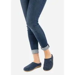 Giesswein Hausschuh Veitsch Hüttenschuhe - Dark Blue Denim -Schuhladen 15340140 08