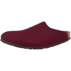 Birkenstock Amsterdam Wollfilz Schmal Clogs Unisex Erwachsene Hausschuhe - Rot -Schuhladen 15661913 04