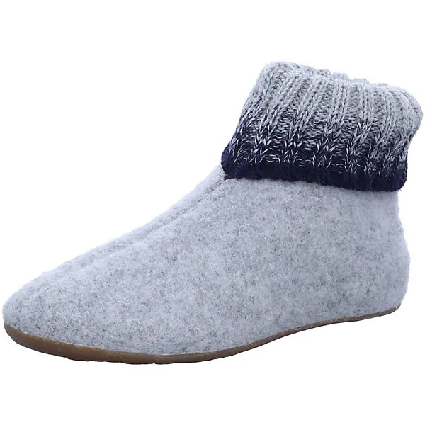 Haflinger Hausschuhe - Grau 1 Haflinger Hausschuhe - Grau