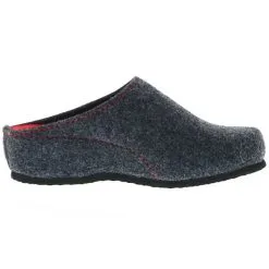 Tofee Damen Hausschuhe Pantoffeln Pantoletten Naturwollfilz (Herzen) Anthrazit - Anthrazit -Schuhladen 17396861 06