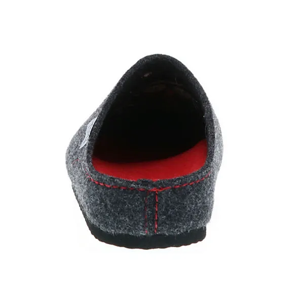 Tofee Damen Hausschuhe Pantoffeln Pantoletten Naturwollfilz (Eule) Anthrazit - Anthrazit 2 Tofee Damen Hausschuhe Pantoffeln Pantoletten Naturwollfilz (Eule) Anthrazit - Anthrazit – Bild 2