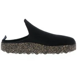 Asportuguesas COME P018061000 Herren Hausschuhe Slipper Clogs Naturwollfilz Schwarz - Schwarz -Schuhladen 18592216 06