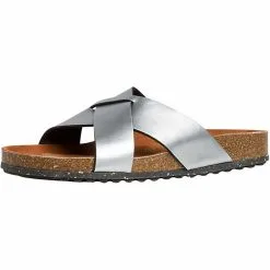 Tamaris GreenStep Pantolette Hausschuhe - Metallicschwarz