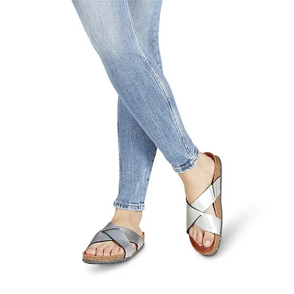 Tamaris GreenStep Pantolette Hausschuhe - Metallicschwarz 6 Tamaris GreenStep Pantolette Hausschuhe - Metallicschwarz – Bild 6