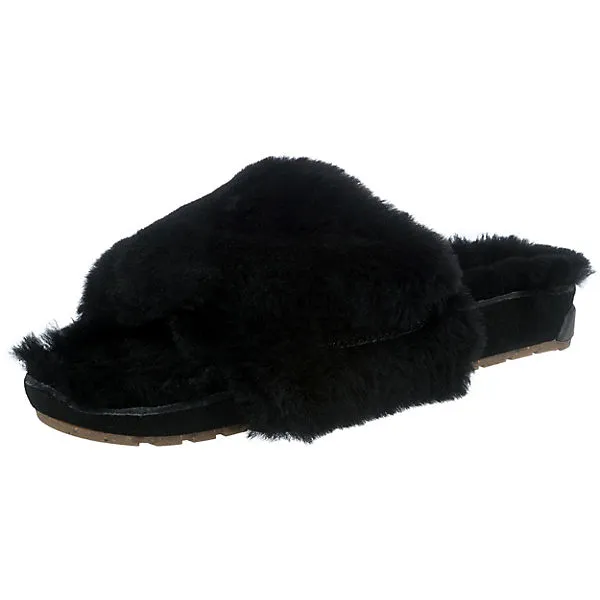 EMU Australia Musica Lammfell-Hausschuhe - Schwarz 1 EMU Australia Musica Lammfell-Hausschuhe - Schwarz
