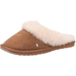 Schuhladen 35 EMU Australia Jolie Lammfell-Hausschuhe - Nut