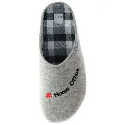 Tofee Herren Hausschuhe Pantoffeln Pantoletten Naturwollfilz (#HomeOffice) Grau - Grau -Schuhladen 22494842 07