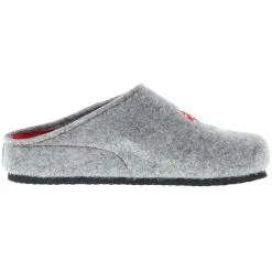 Tofee Damen Hausschuhe Pantoffeln Pantoletten Naturwollfilz (Viel Glück) Grau - Grau -Schuhladen 22775860 06