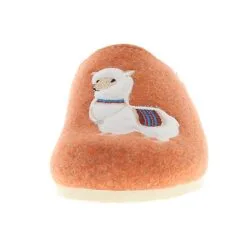 Tofee Damen Hausschuhe Pantoffeln Naturwollfilz (Alpaka) Orange - Orange -Schuhladen 22775861 04