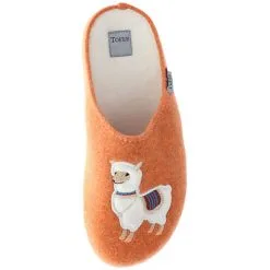 Tofee Damen Hausschuhe Pantoffeln Naturwollfilz (Alpaka) Orange - Orange -Schuhladen 22775861 07