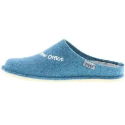 Tofee Damen Hausschuhe Slipper Pantoffeln Pantoletten Naturwollfilz (# HomeOffice) Blau - Blau -Schuhladen 22775862 05