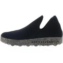 Asportuguesas CITY P018003010 Damen Hausschuhe Slipper Naturwollfilz Schwarz - Schwarz -Schuhladen 22820360 05