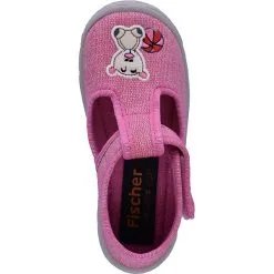 Fischer-Markenschuh Baby Hausschuhe Für Mädchen - Rosa -Schuhladen 23101581 06
