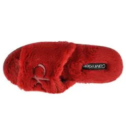 Calvin Klein Hausschuhe Slipper Sandal Fur HW0HW00634-XB8 Hausschuhe - Dunkelrot -Schuhladen 24159190 03