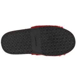 Calvin Klein Hausschuhe Slipper Sandal Fur HW0HW00634-XB8 Hausschuhe - Dunkelrot -Schuhladen 24159190 04