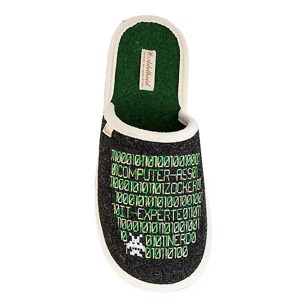 Adelheid Zocker Filzpantoffel - Schwarz 3 Adelheid Zocker Filzpantoffel - Schwarz – Bild 3