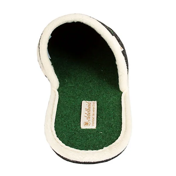 Adelheid Zocker Filzpantoffel - Schwarz 4 Adelheid Zocker Filzpantoffel - Schwarz – Bild 4