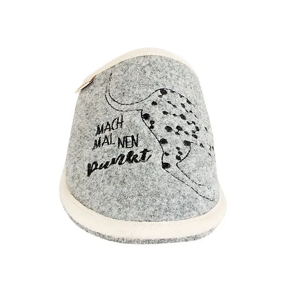 Adelheid Entspann Dich Filzpantoffel - Grau 2 Adelheid Entspann Dich Filzpantoffel - Grau – Bild 2