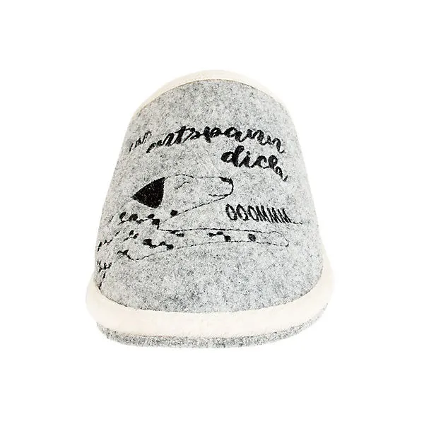 Adelheid Entspann Dich Filzpantoffel - Grau 3 Adelheid Entspann Dich Filzpantoffel - Grau – Bild 3