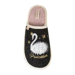 Adelheid Prinzessin Filzpantoffeln - Schwarz -Schuhladen 24513437 04