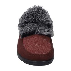 Westland Nice 107 | Hausschuh Für Damen | Rot Nice 107, Bordo-kombi Pantoffeln - Bordeaux -Schuhladen 24533446 04