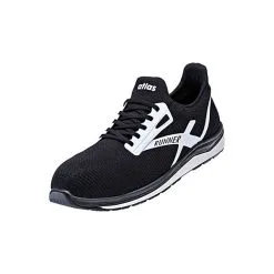 Atlas Sicherheitsschuhe Runner 25 DEEP BLACK - Schwarz/weiß