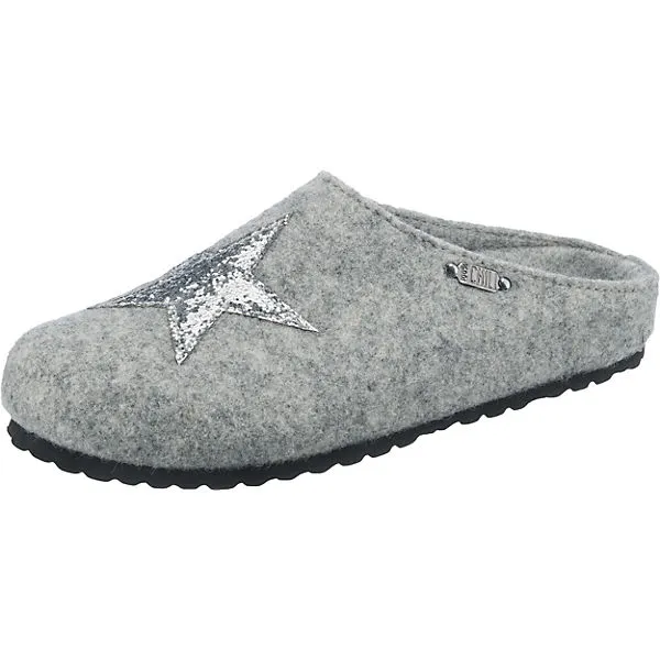 Jane Klain Pantoffeln - Hellgrau 1 Jane Klain Pantoffeln - Hellgrau