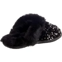 Ugg W Scuffette Ii Chunky Sequin Lammfell-Hausschuhe - Schwarz 11 Ugg W Scuffette Ii Chunky Sequin Lammfell-Hausschuhe - Schwarz -Schuhladen 26293300 05
