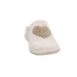 Ara Damen Hausschuhe Slipper Cosy-W Hausschuh Gemütlich Puschen Textil Uni Hausschuhe - Weiß -Schuhladen 27005037 03