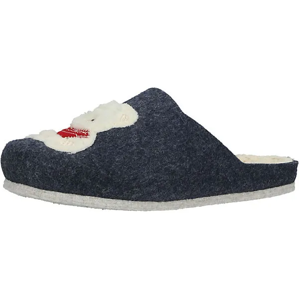 Cosmos Comfort Hausschuhe Pantoffeln - Dunkelblau 1 Cosmos Comfort Hausschuhe Pantoffeln - Dunkelblau