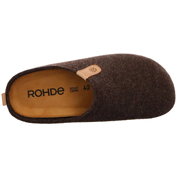 Rohde Herren Hausschuhe Slipper Hausschuh Gemütlich Puschen Textil Uni Hausschuhe - Dunkelbraun 8 Rohde Herren Hausschuhe Slipper Hausschuh Gemütlich Puschen Textil Uni Hausschuhe - Dunkelbraun – Bild 8