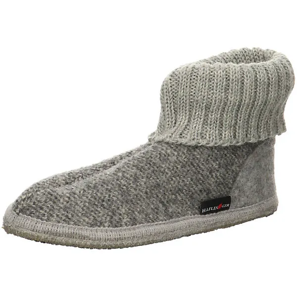 Haflinger Hausschuhe - Grau 1 Haflinger Hausschuhe - Grau
