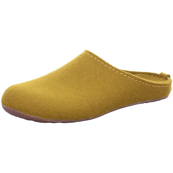Haflinger Hausschuhe - Gelb 1 Haflinger Hausschuhe - Gelb