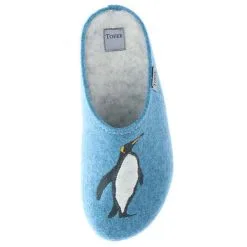 Tofee Damen Hausschuhe Pantoffeln Pantoletten Slipper Naturwollfilz (Pinguin) Blau - Blau 13 Tofee Damen Hausschuhe Pantoffeln Pantoletten Slipper Naturwollfilz (Pinguin) Blau - Blau -Schuhladen 27713985 07