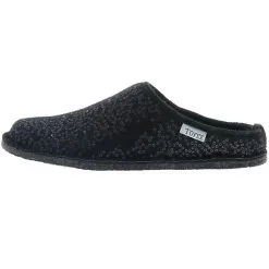 Tofee Damen Hausschuhe Pantoffeln Pantoletten Slipper Naturwollfilz Pailletten Schwarz - Schwarz -Schuhladen 27714031 05