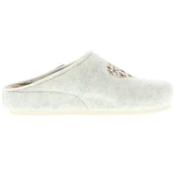 Tofee Damen Hausschuhe Pantoffeln Pantoletten Slipper Naturwollfilz (Herz) Weiß - Weiß -Schuhladen 27715269 06