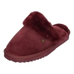 Warmbat Flurry Suede Lammfell-Hausschuhe - Rot